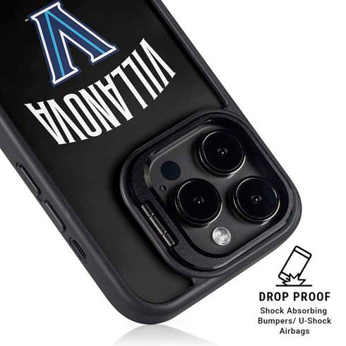 Villanova University V Black iPhone 14 Pro Kickstand Case